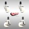 Service Caster 3 Inch 316SS Nylon Wheel Swivel 1-1/2 Inch Expanding Stem Caster Brake SCC, 2PK SCC-SS316EX20S314-NYS-2-TLB-2-112 - alternate 3